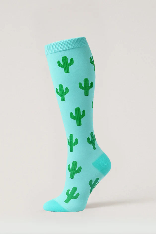 Cactus Green Compression Socks