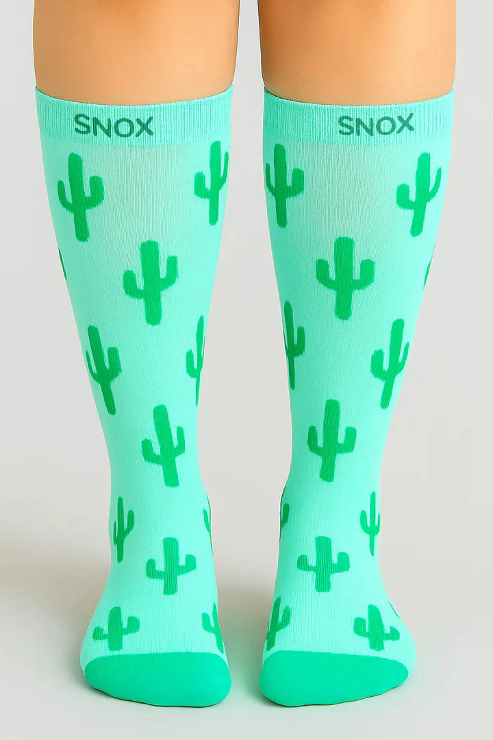 Cactus Green Compression Socks